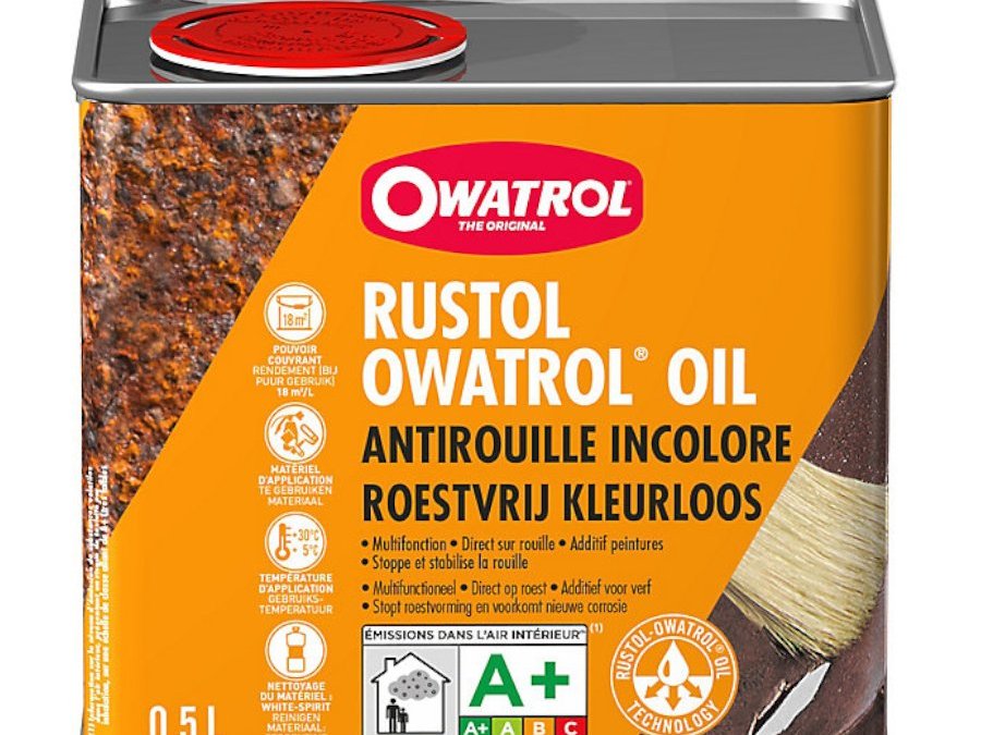 Rustol antirouille incolore stoppe et stabilise la rouille 0.5L OWA