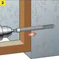 Visser la vis cadre jusqu’à ce que la tête cylindrique s’enfonce dans le cadre.