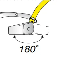 Platine rotative à 180°