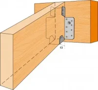 Fixation de chevrons sur support bois