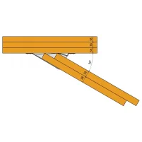 S1530 - Connexion de fermette doublée avec un angle de 30°