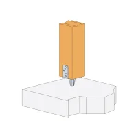 PBWS-Z fixé avec 4 vis CSA