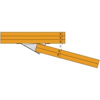S1530 - Connexion de fermette doublée avec un angle de 15°