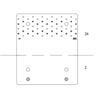 NPB255SO - Plan de clouage 1 - Fixation bois sur béton