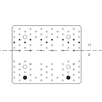 NPB255 - Plan de clouage 1 - Fixation bois sur béton