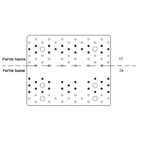 NPB255 - Plan de clouage 2 - Fixation Poteau bois sur bois