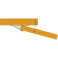 S1530 - Connexion de fermette doublée avec un angle de 15°