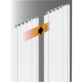 Fixation de lame de lambris PVC par WPC avant emboîtement.