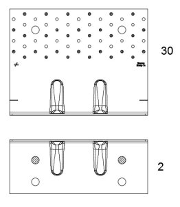 ABR255SO / Clouage partiel 8 - Connexion CLT sur béton avec lisse jusqu’à 80 mm