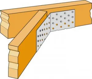 Fixation à 135° : Aile A (à gauche) et Aile B (à droite)