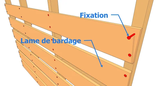  Bardage à claire-voie