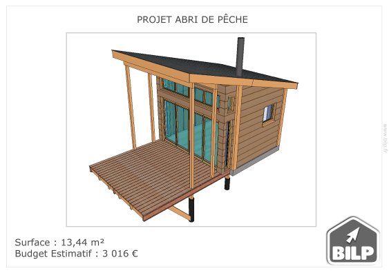 Kit de construction d'une cabane de pêcheur, échelle N